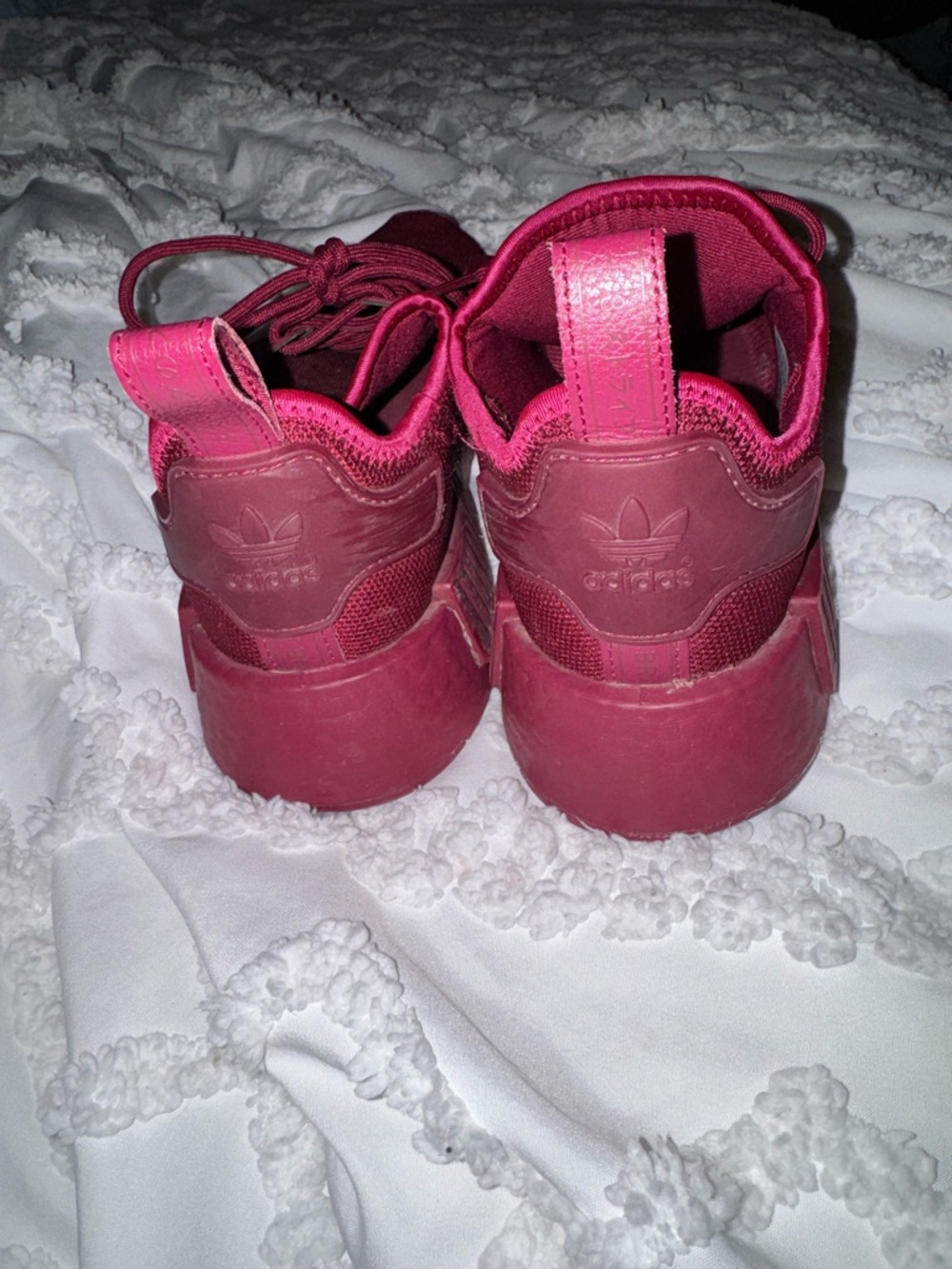 Women's Adidas Lightweight Burgundy Athletic Sneakers in decent shape - Picture 5 of 10